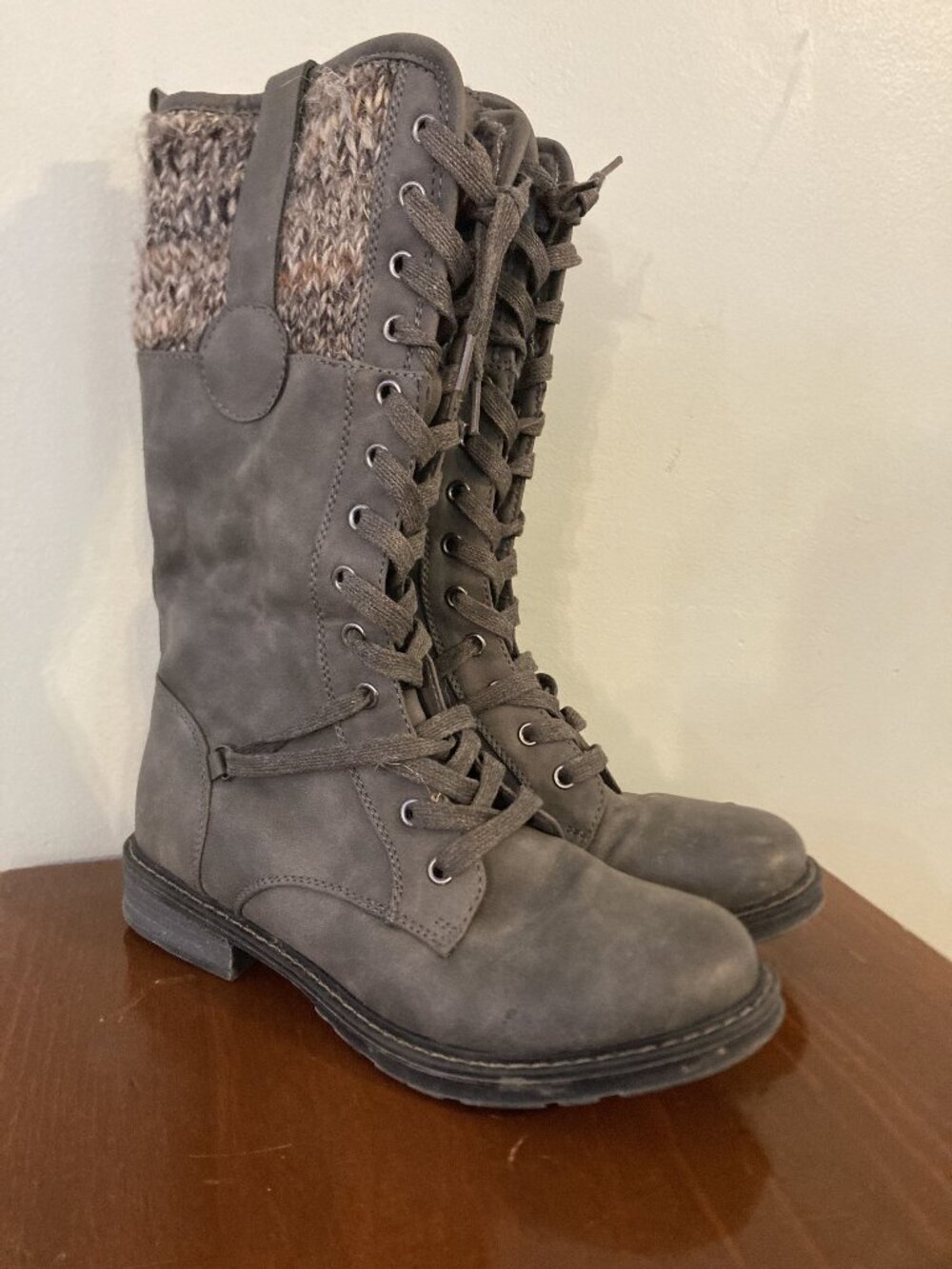 Patrizia by Spring Step Flurryball Grey Lace-up boots Size 38 Durable Sole